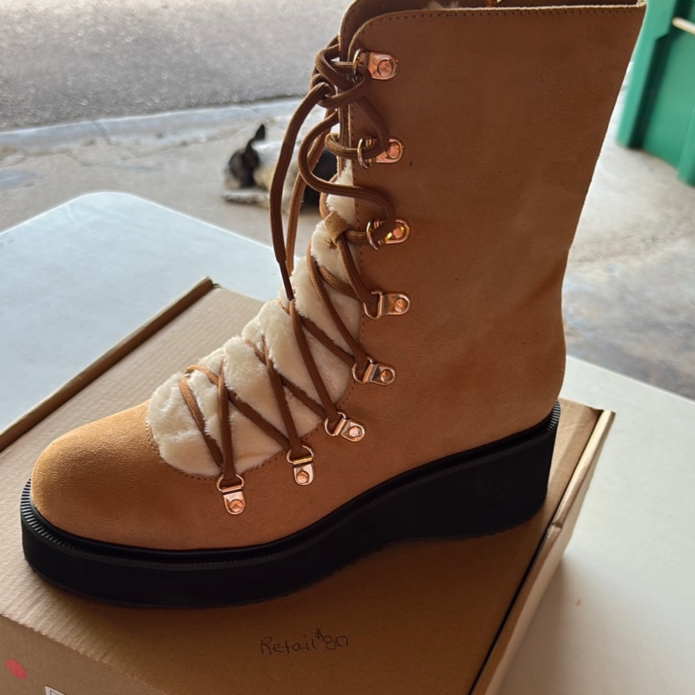 Kannon Tan Suede Women's Boots